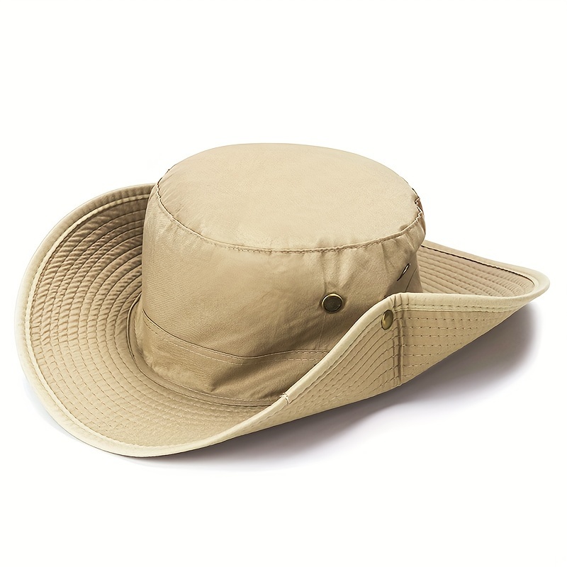 1pc Spring and Autumn Kids Cowboy Hat, Cowgirl Hat, Outdoor Sun Protection Fisherman Hat,Kids Cowboy Boots,Temu