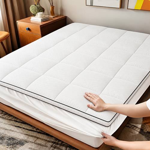 1500gsm bamboo cotton mattress topper extra thick with 8 21 deep pocket cooling soft breathable queen size quilted mattress pad cover for sleepers ideal for bedrooms guestrooms schools premium