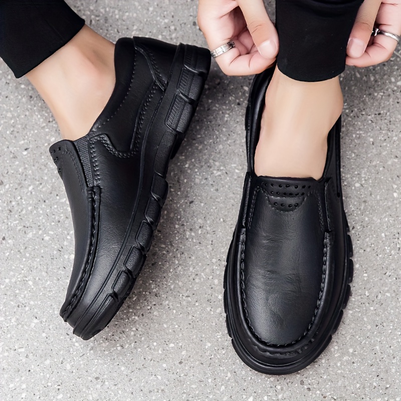 

Men's Solid Color Anti Odor Eva Slip On Loafer Shoes, Comfy Non Slip Casual Durable Walking Shoes, Men's Footwear