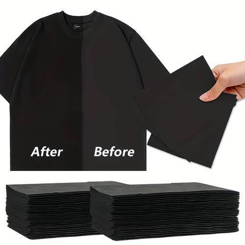 15 25 pack color boosting sheets for clothes in black made of non woven fabric to faded garments enhance color and add a simply and restoring clothes to condition