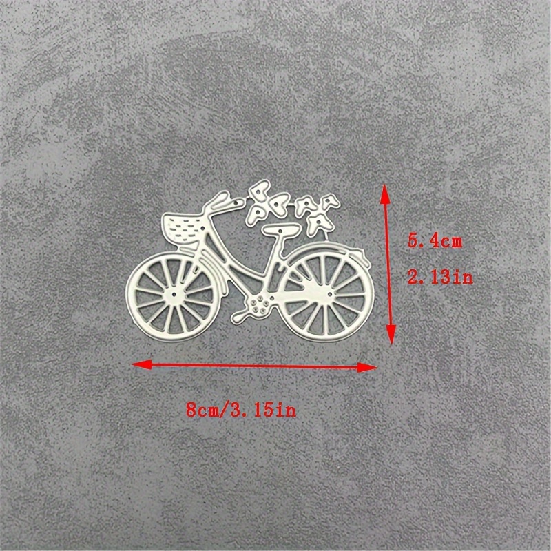 Bicycle-shaped Cutting Mold For Diy Album Paper Card Decoration Handicraft Embossing Die Cut