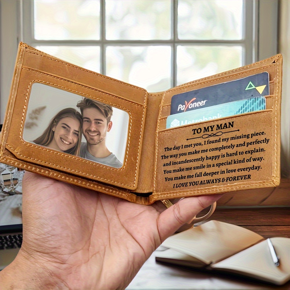

Men's Leather Wallet, Large Capacity Wallet, Fashion Gift, Waterproof And Durable, Holiday Gift For Husband