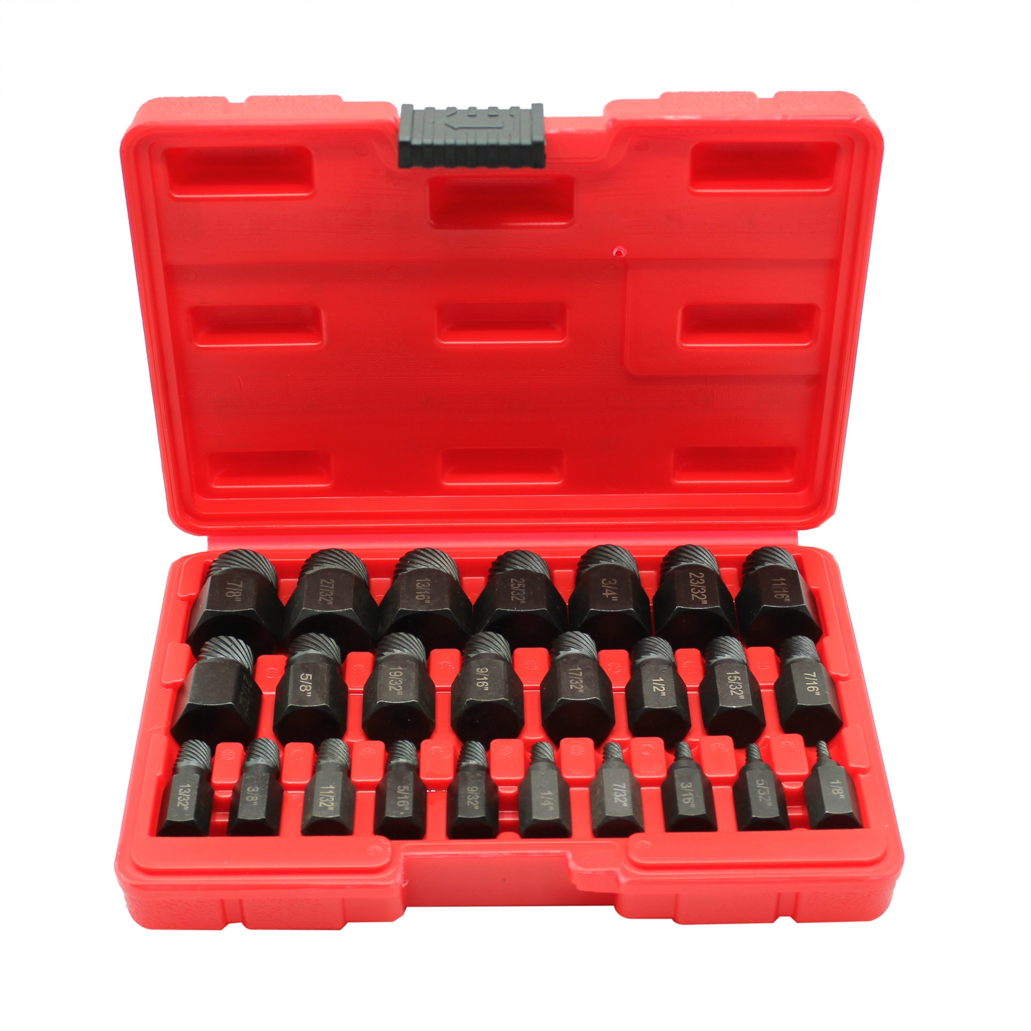 

25pc Heavy-duty Screw Extractor Set - Remove Stripped Screws &bolts With Ease - Essential Tool For Home And Workshop