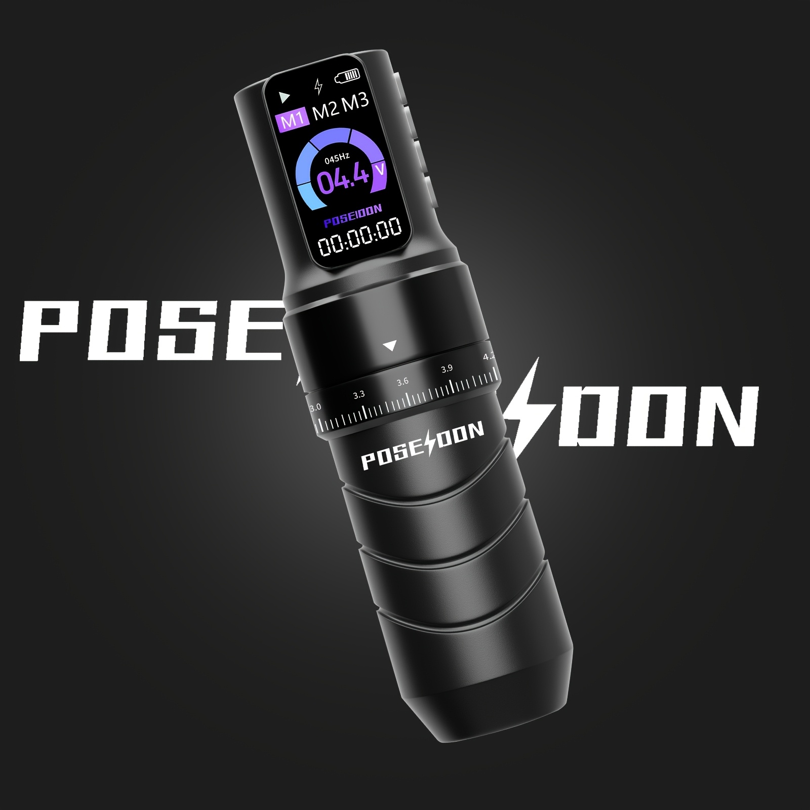 Image of Poseidon Wireless Tattoo Pen - Rechargeable Rotary Tattoo Machine With Large Capacity Lithium Battery, Usb Charging, Long , Ideal For Beginners And Gift, Tattoo Supplies|modern Tattoo Equipment|lcd