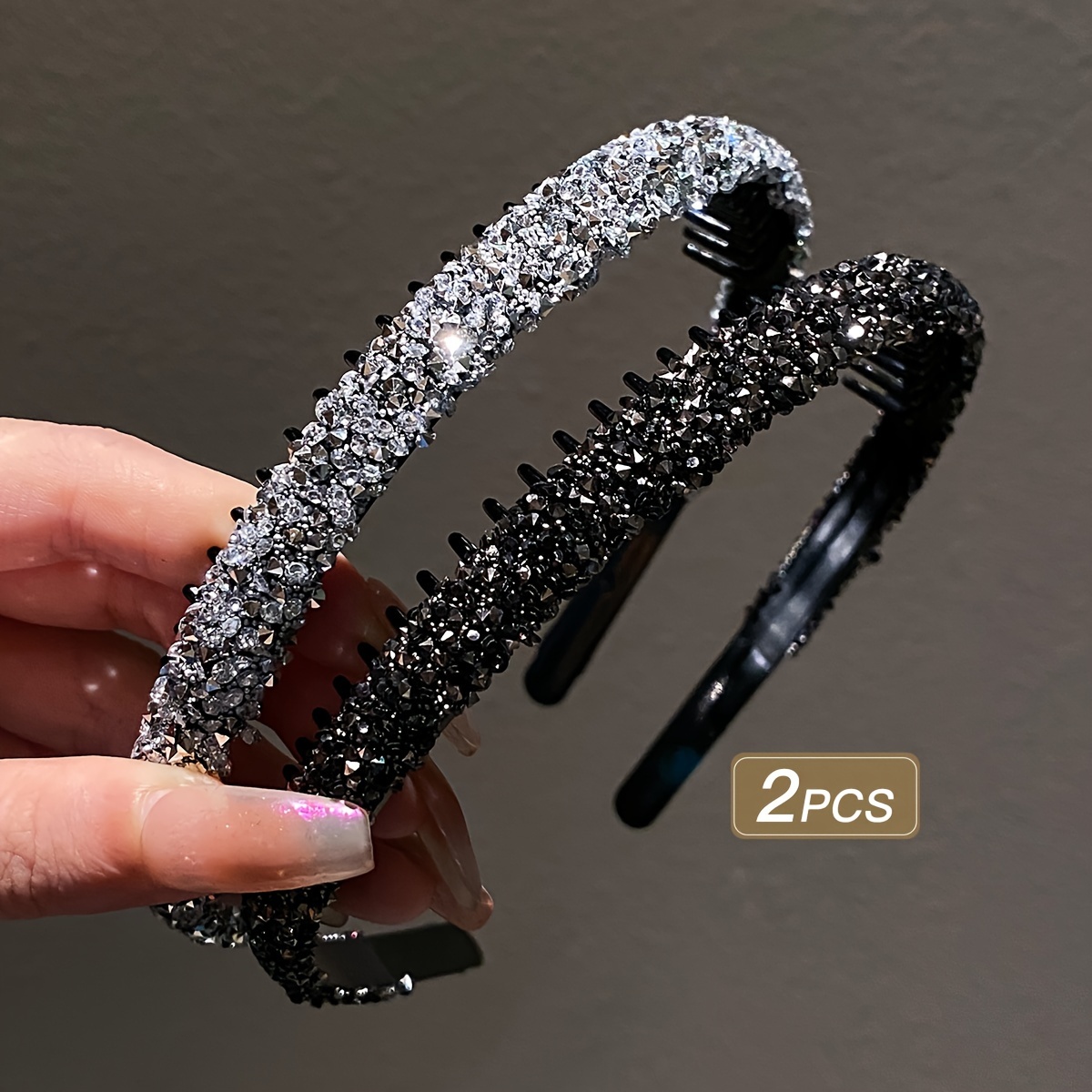 

2pcs Rhinestone Hairbands For - , Headbands For &