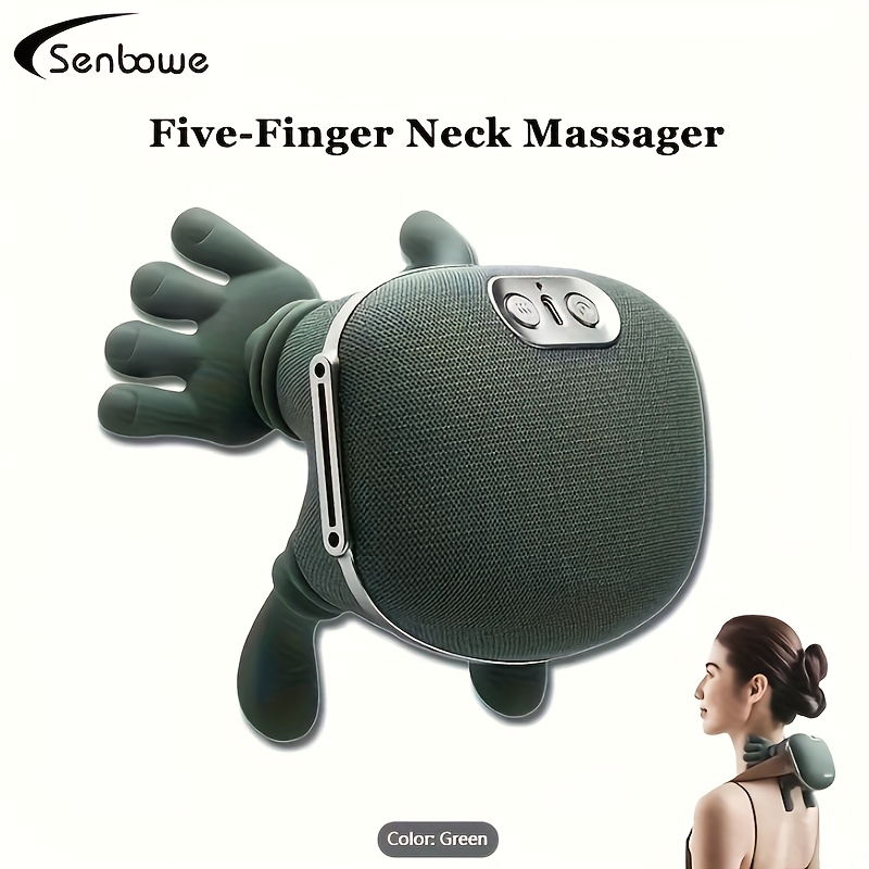 USB Rechargeable Deep Tissue Massager with 8 Claws - a Portable Finger Device Suitable for The Neck, Back, Shoulders, And Legs - Perfect Gift for for Both Men And Women, Trapezius Muscle Massager