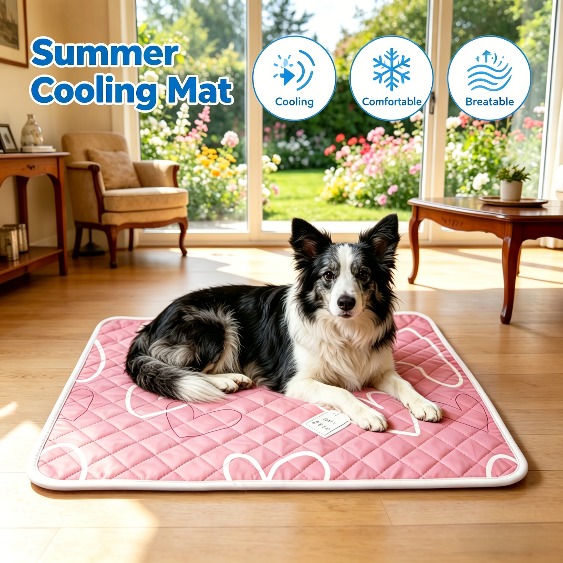 extra large   bed and cat bed cooling and breathable   absorbs sweat without     designed for washable and non slip ensuring cats and dogs enjoy coolness   in summer   in 5 sizes