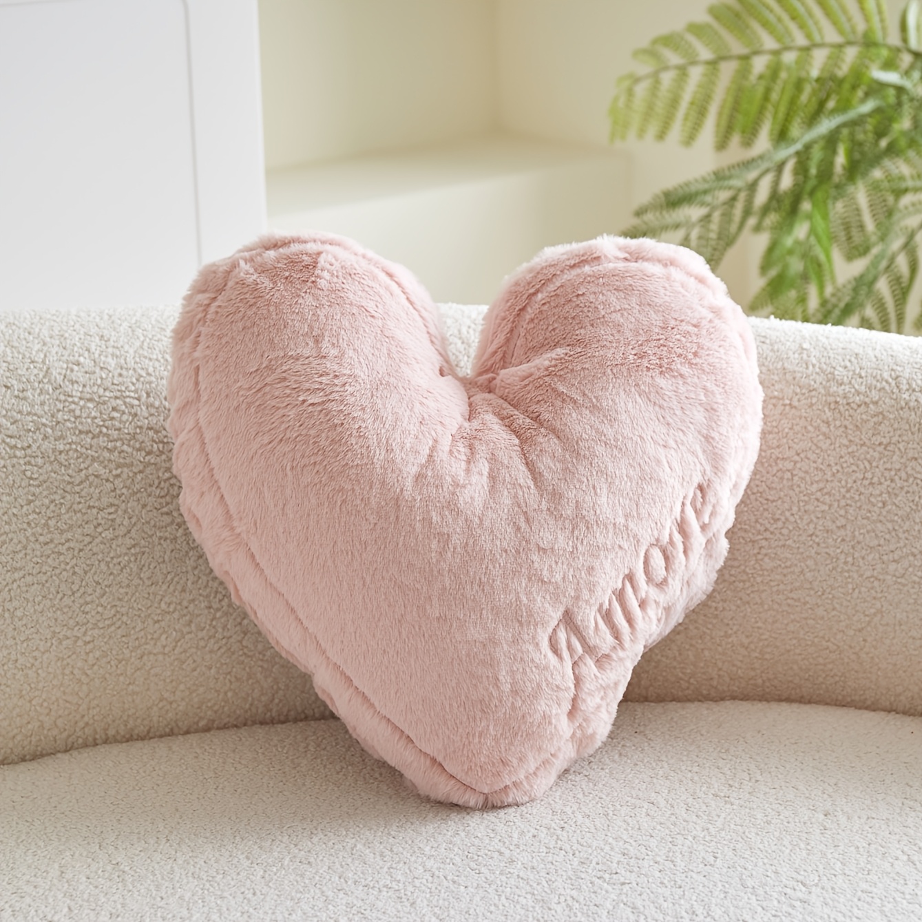 E-shop All Pendler Valentinstag Herz Multicolor Kaninchen Stickerei Kissenbezug 1 Stück Home Deko Geeignet für Wohnzimmer Schlafzimmer Party Sofa Auto