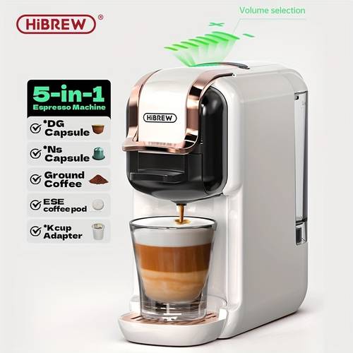5in 1 multiple capsule coffee machine hot cold dg cappuccino nes small capsule ese pod ground coffee cafeteria 20bar h2b