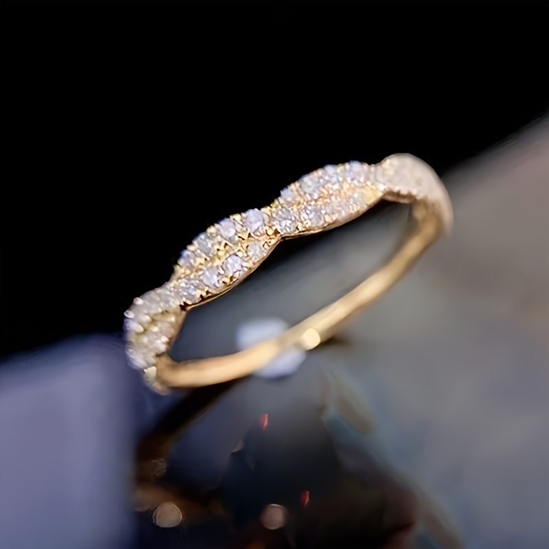 Eternal Interlaced Zirconia Ring for Women