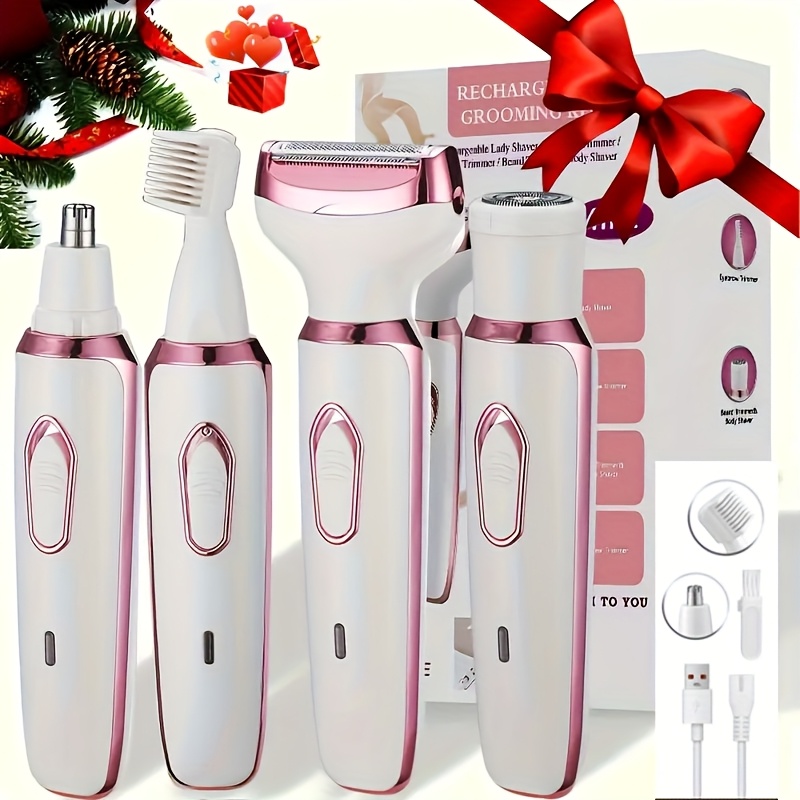 4 in 1 electric hair remover for women bikini pubic body shaver with usb   shave suitable for   womens epilation device best gift idea Product details 1
