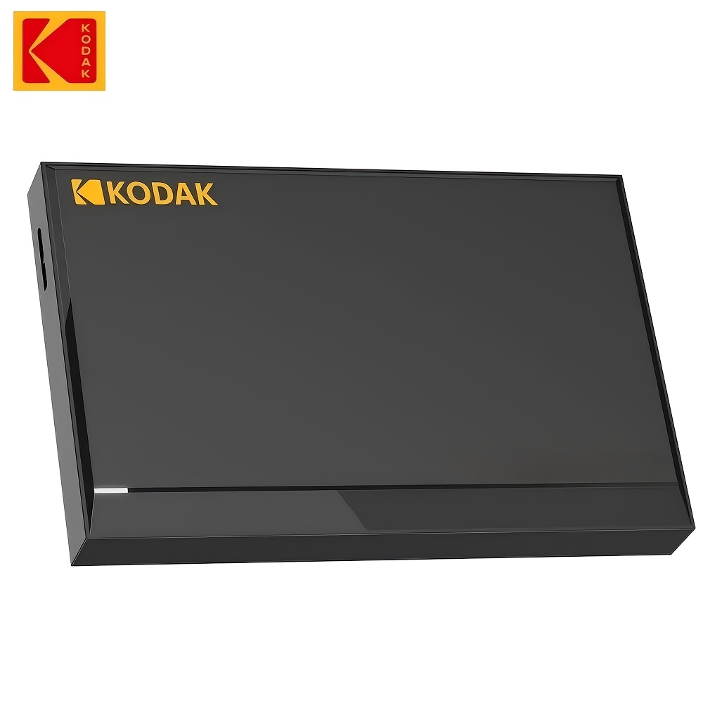 TEMU Kodak Portable External Hard Drive Large Capacity Usb Storage Disk With Fast Data Transfer & 10-min Intelligent Sleep, Compatible With Laptop,