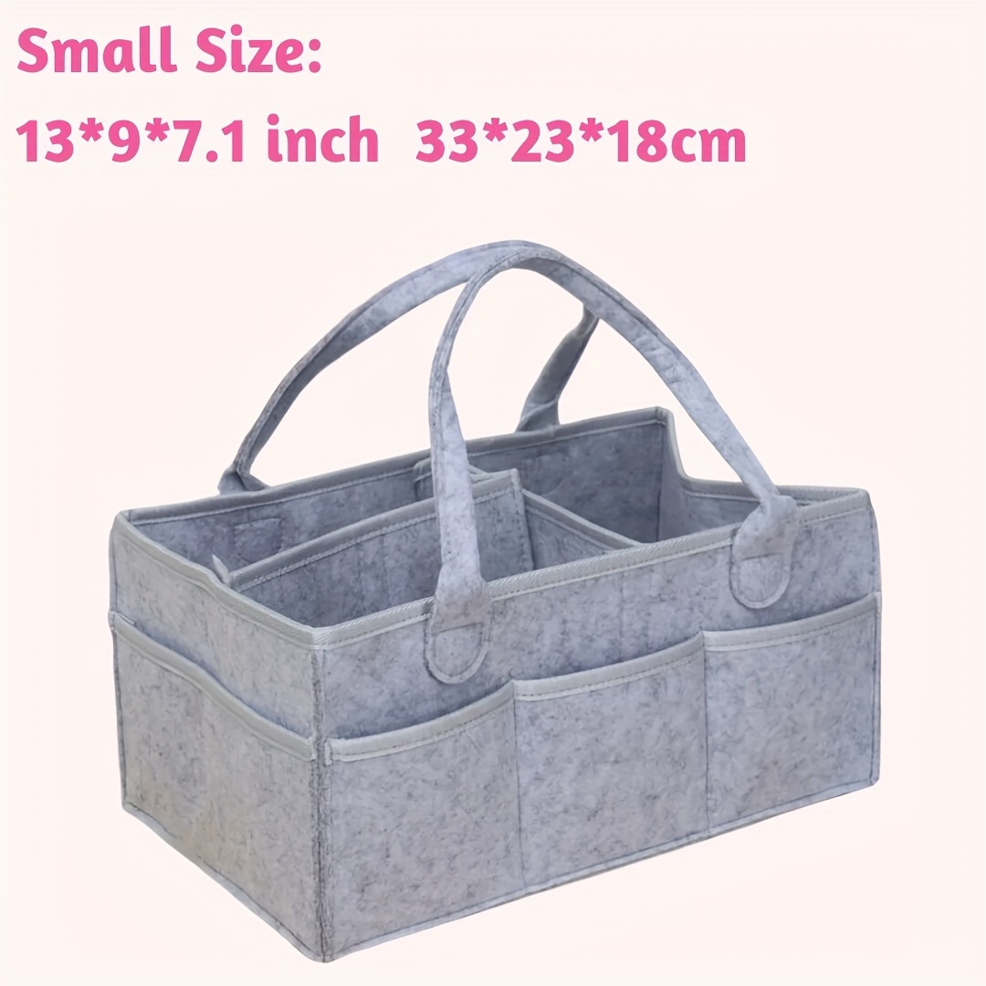 Spacious Felt Diaper Storage Bag for Parents