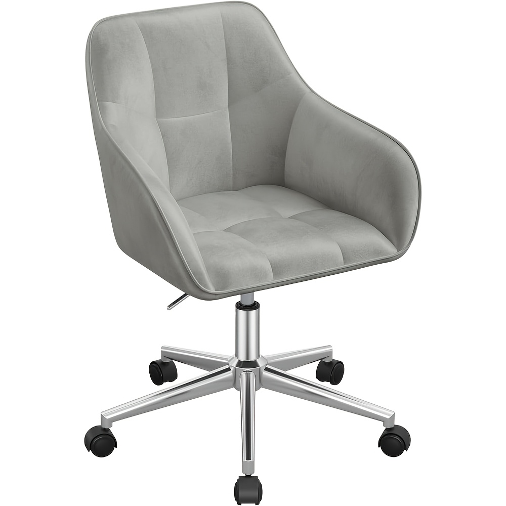 TEMU Silla de oficina para el hogar, silla de escritorio, silla , silla de maquillaje, altura ajustable, capacidad de carga de 150 kg, con