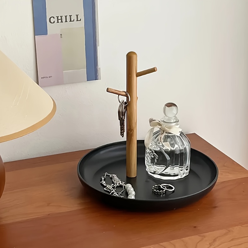Image of 1/2pcs Nordic Entrance Desktop Storage Tray, Door Key Jewelry Hanger Perfume Storage Tray, Coffee Table Sundries Storage Box, For Living Room Office Decoration (non-food Contact)