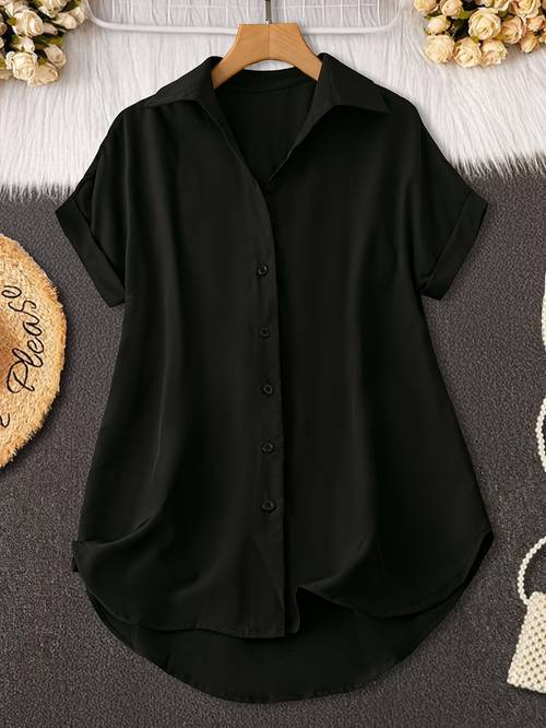 womens elegant v neck blouse