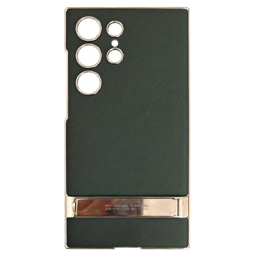 TEMU Étui de téléphone : Étui de téléphone personnalisé tendance haut de gamme pour , en matériau PC, souple, cadre plaqué or, procédé de bronzage