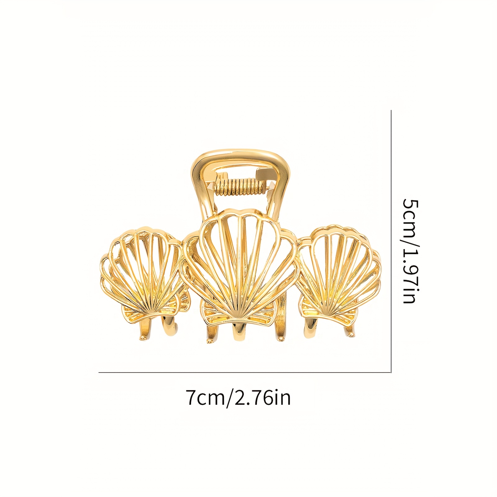 Pince à Cheveux épaisse Claw Me Up - Design Doré Et Noir Unique, écologique France
