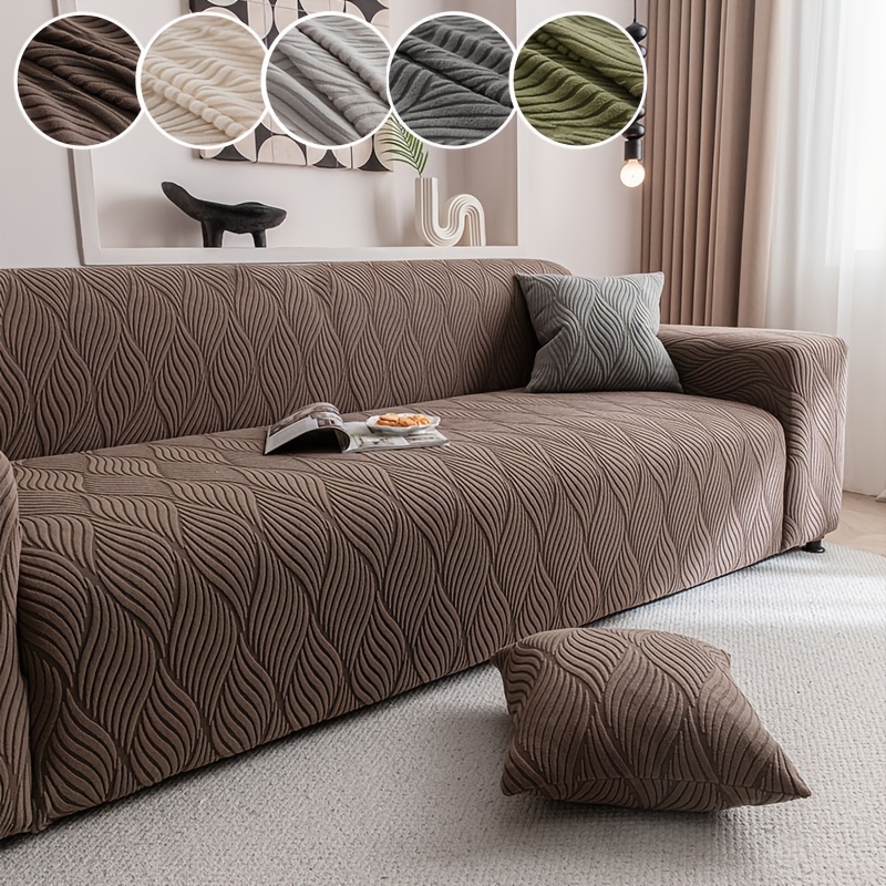 1pc   jacquard sofa cover pet friendly scratch resistant machine washable durable   breathable