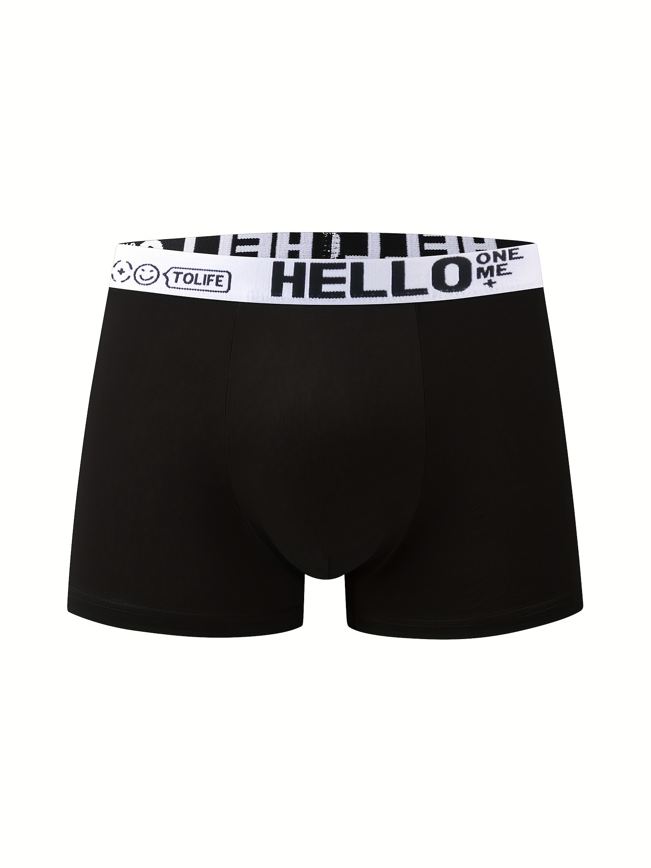 5-Pack Men's Boxer Briefs, Polyester & Spandex Blend, Medium Stretch, Solid Color, Knit Fabric, Breathable Daily Casual Underwear with Quick Dry Feature