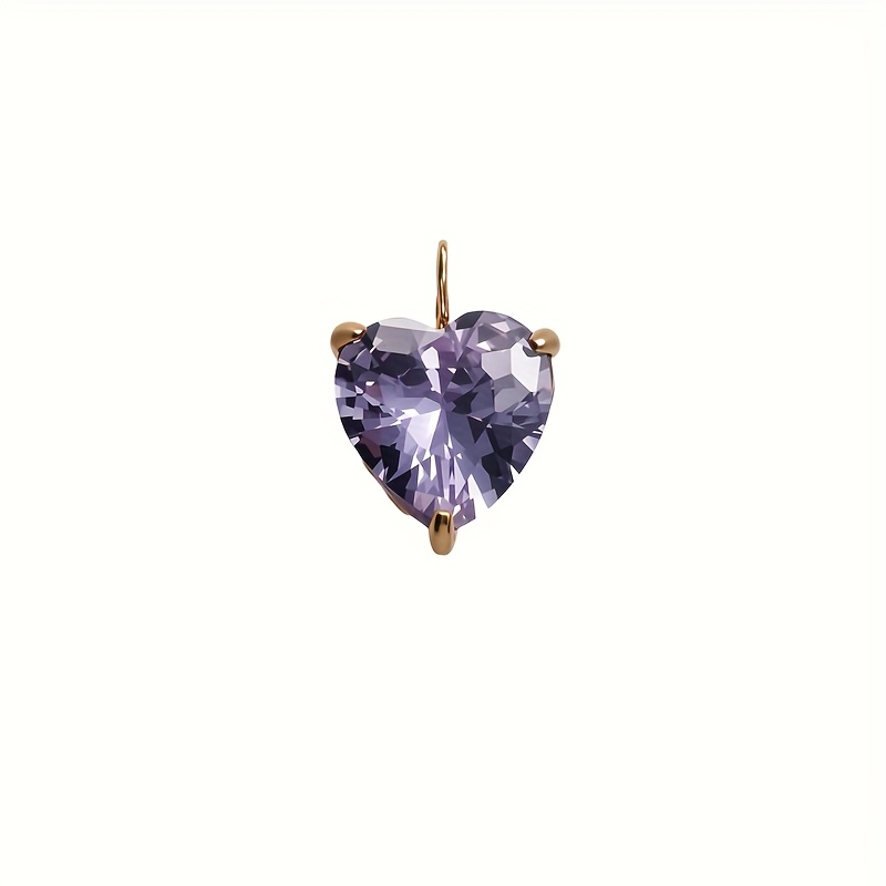 Star and Heart-Shaped Colorful Zirconia Pendant