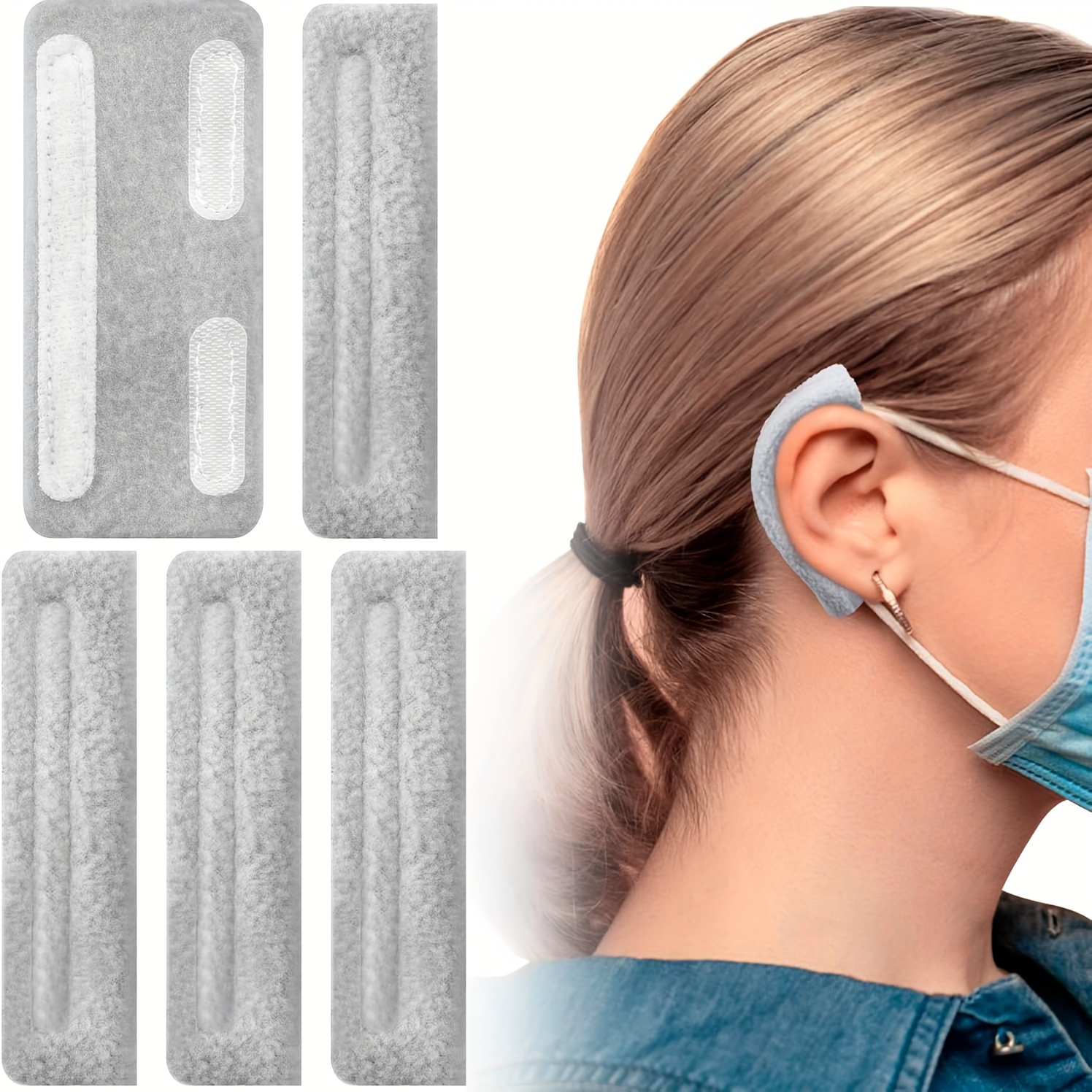 NATAKU 24 Pack Nasal Cannula Ear Cushions Soft Oxygen Protectors