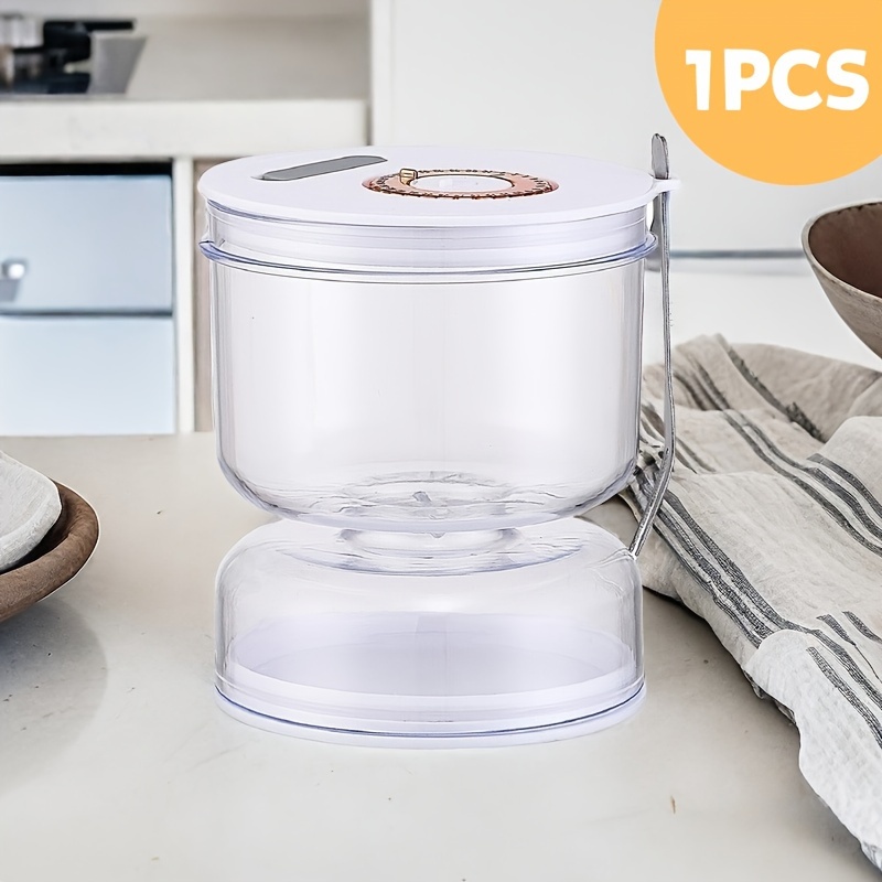 

1pc Plastic Pickle Jar With Lid, Airtight Seal, For Pickling And Food Preservation, With Olives, Kimchi, And Condiments Storage Container, Baskets, Bins & Containers For Home Organization