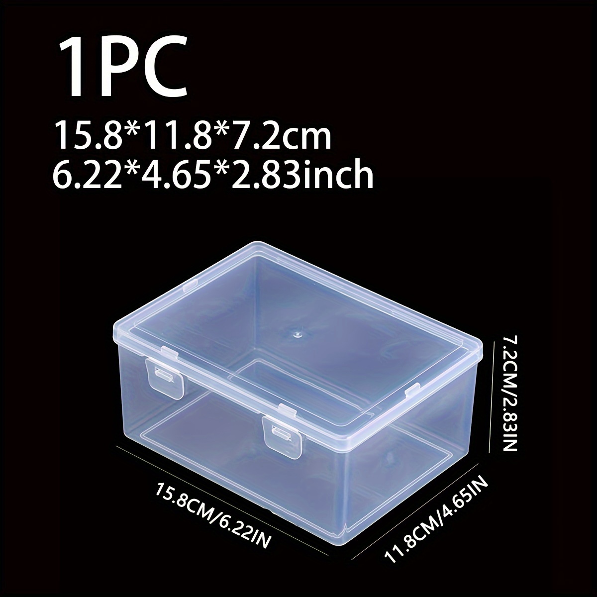 4 Scatole Trasparenti Con 15 Scomparti - Organizer Per Gioielli, Viti, Perline, Con Etichette