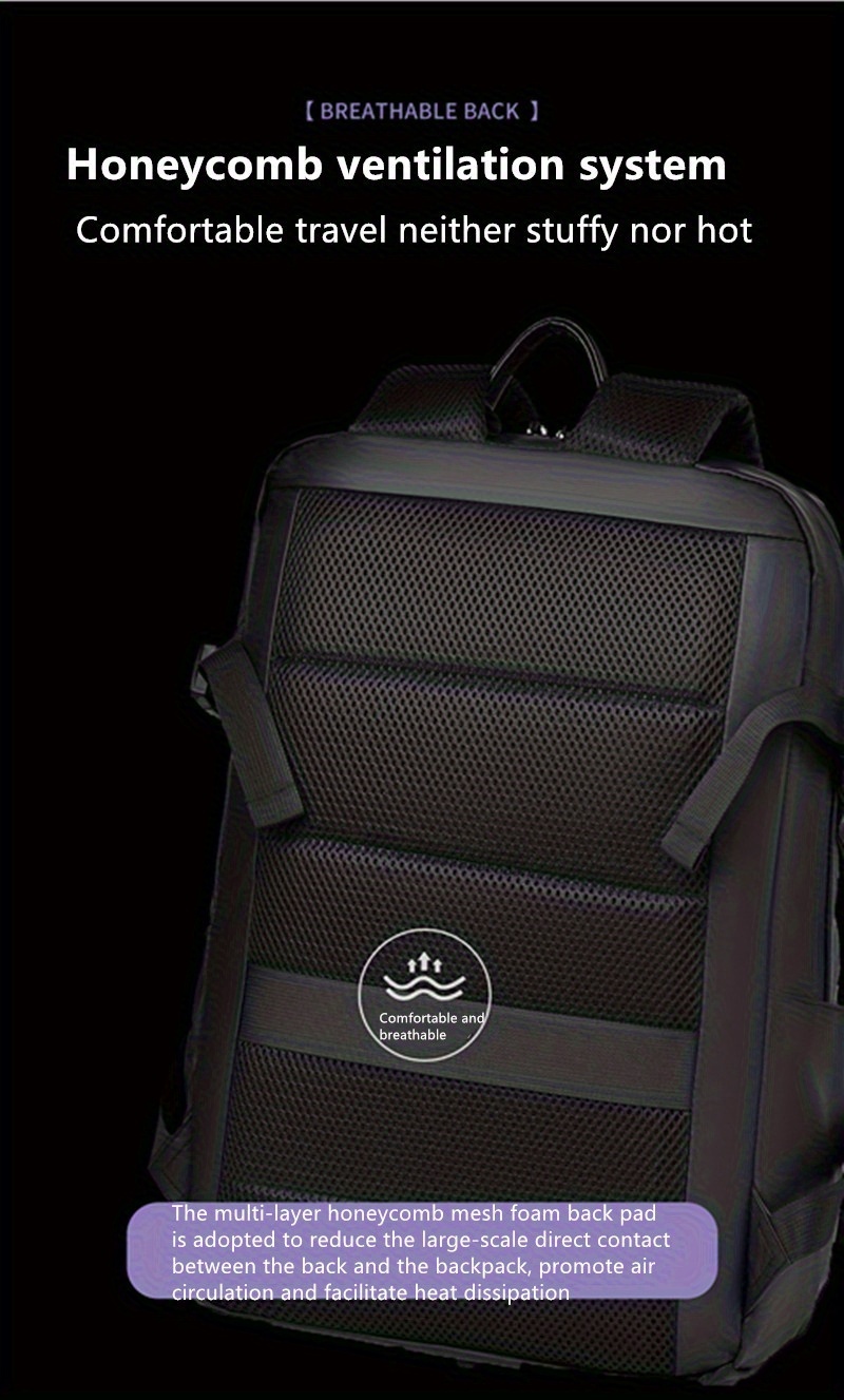 Large Capacity Casual Travel Laptop Bag, Multifunctional Men's Backpack, High-End Business Work Commuter Backpack, Basketball Bag