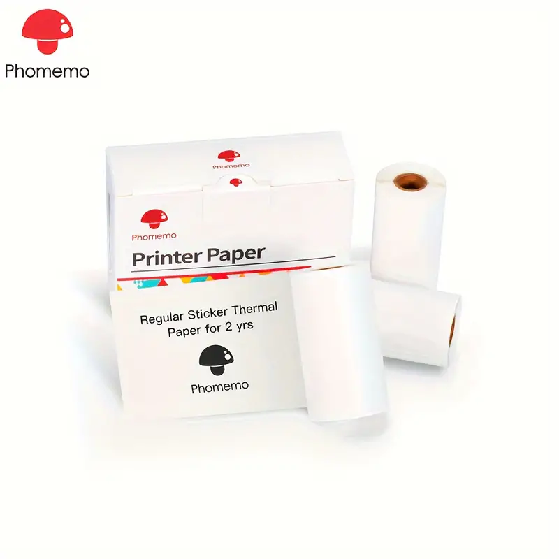 3 Rouleaux de papier thermique adhésif M02 de 53 mm pour l'imprimante de  poche Phomemo M02 - Temu Belgium