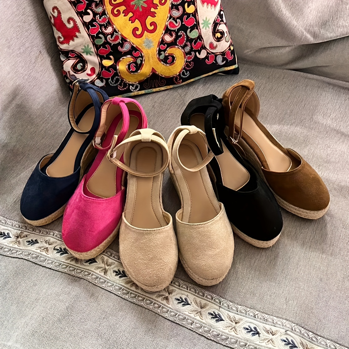 Wedges Heels For Women Juebong Women's Platform Wedge Espadrille