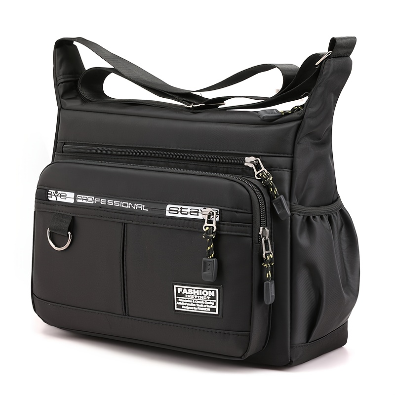 Image of Neutral Square Bag, Men's And Women's Shoulder Bag, Backpack With Multiple Pockets, Casual Crossbody Bag [random Pull , Random Banner Letters]