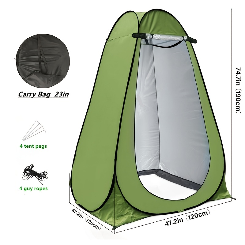 TEMU Pop Up Privacy Tent Shower Tent Portable Outdoor Camping Bathroom Toilet Tent Changeing Dressing Room Privacy Shelters Room For Hiking And Beach Sun Shelter Picnic Fishing