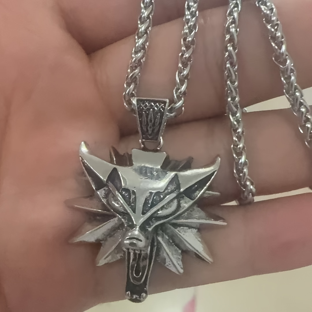 Grey Assistant 3 Pendant Necklaces, Sheep And Wolf Head Necklaces As Male Gifts