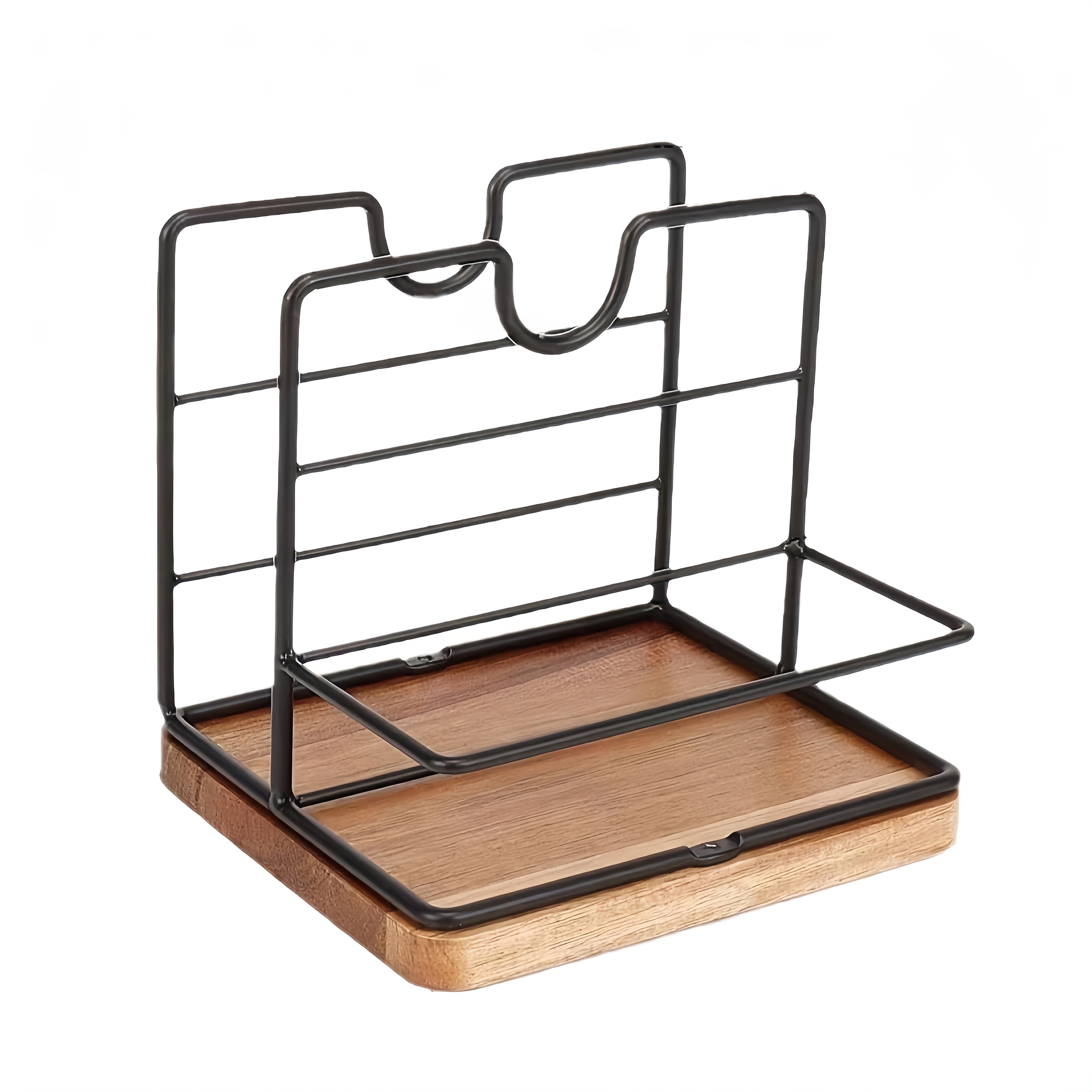Livabber Napkin Holder, Metal Napkin Storage With Salt And Pepper Shakers Caddy Modern Napkin Dispenser For Table Kitchen Countertop, Not Including Salt And Pepper Shakers.