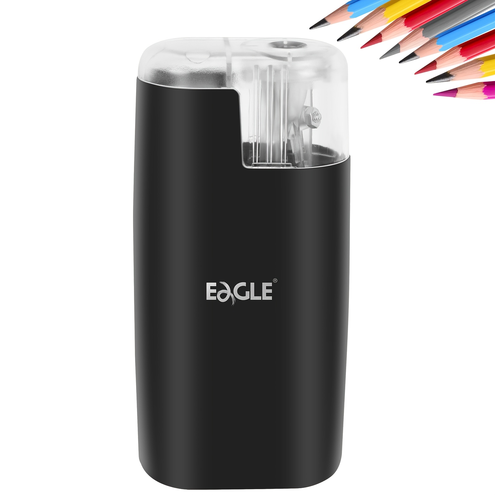 TEMU Electric Pencil Sharpener, Portable Automatic Colored Pencil Sharpener For 6-8mm, Pocket-sized With Creative Patented Design, Suitable For Art,