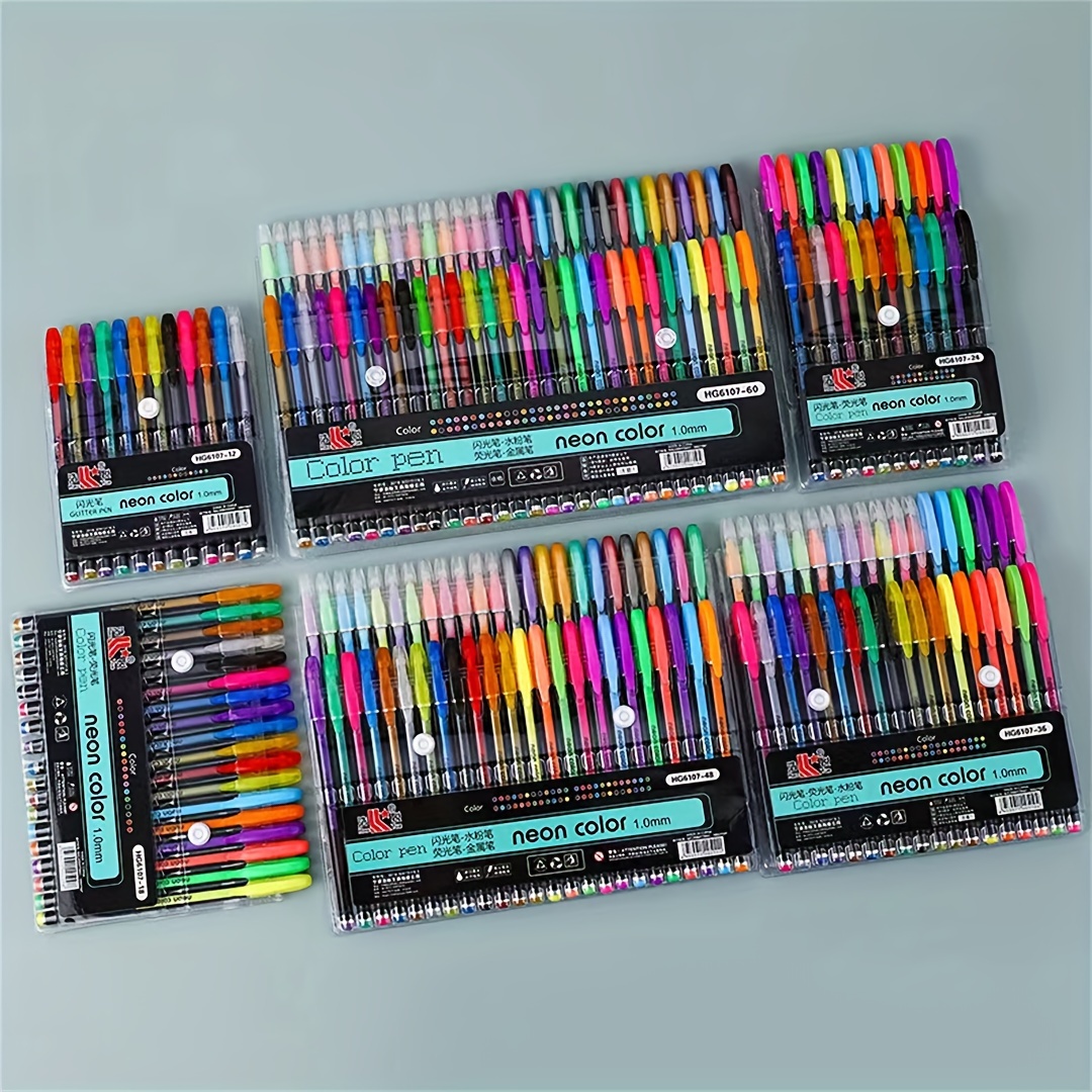 

Gel Pens Unique Colors (no Duplicates) Set For Adult Coloring Books Drawing With Case, Coloring, Graffiti Color Creative Handbook Color, Perfect For Drawing, Painting