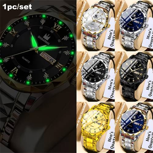 1pc Niche Design Men's High-quality Quartz Wristwatch, Available in Multiple Sizes, Perfect as a Gift for Family and Friends