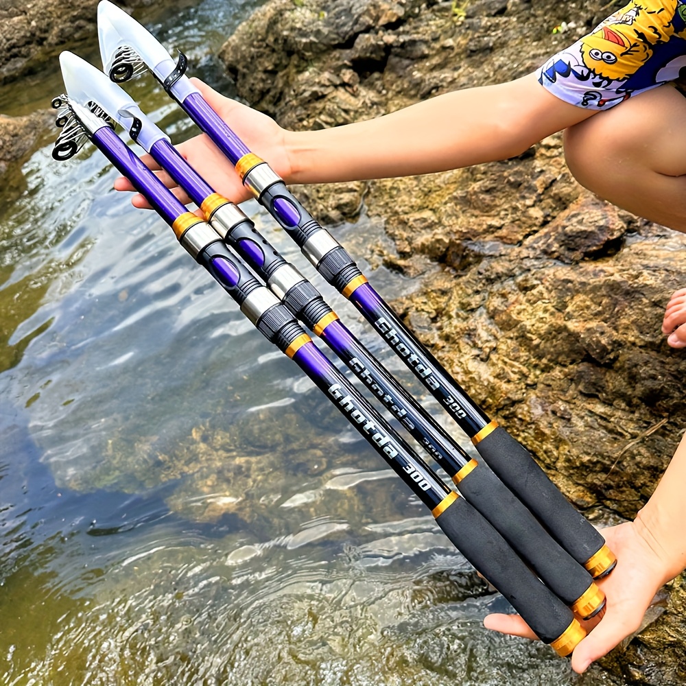 telescopic fishing rods sold on Temu Canada