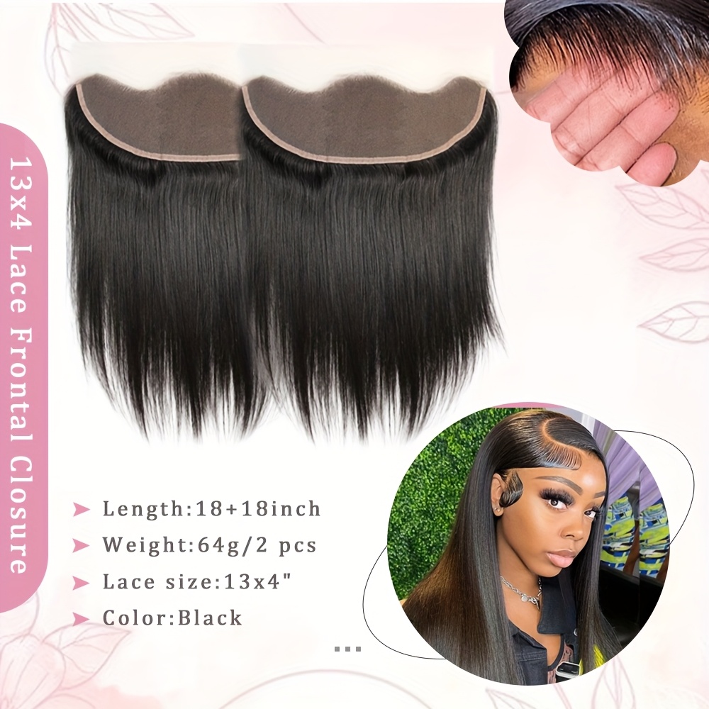 Forawme Straight Transparent Lace Frontals For Women Pre Plucked 20