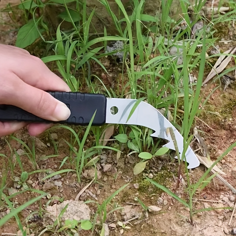 Image of A Manual Weeding Tool Suitable For Garden Weeding, Loosening Soil, And Laying Down Is An Essential Tool For Lawn Care. It Can Into Crevices To Remove Weeds From Narrow Corners Of Walls