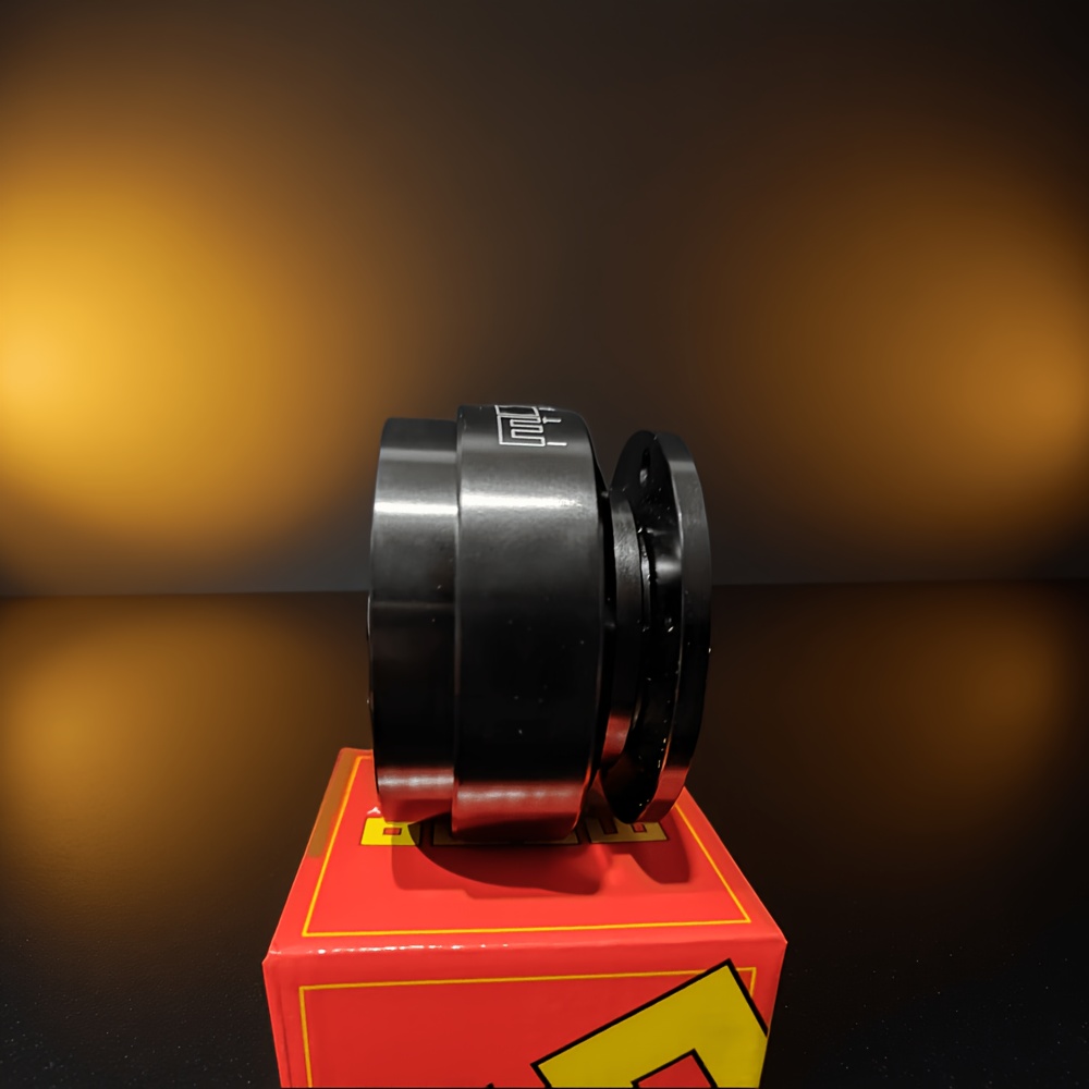 TEMU Kit adaptateur de dégagement rapide pour volant de course JDM noir - Volant de course à montage 6 trous, volant de course pour jeu de simulation