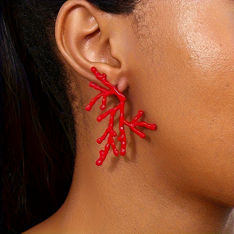 Image of A Pair Of Exquisite And Elegant Stud Earrings, Bohemian Style, Perfect For Banquets And Daily Wear