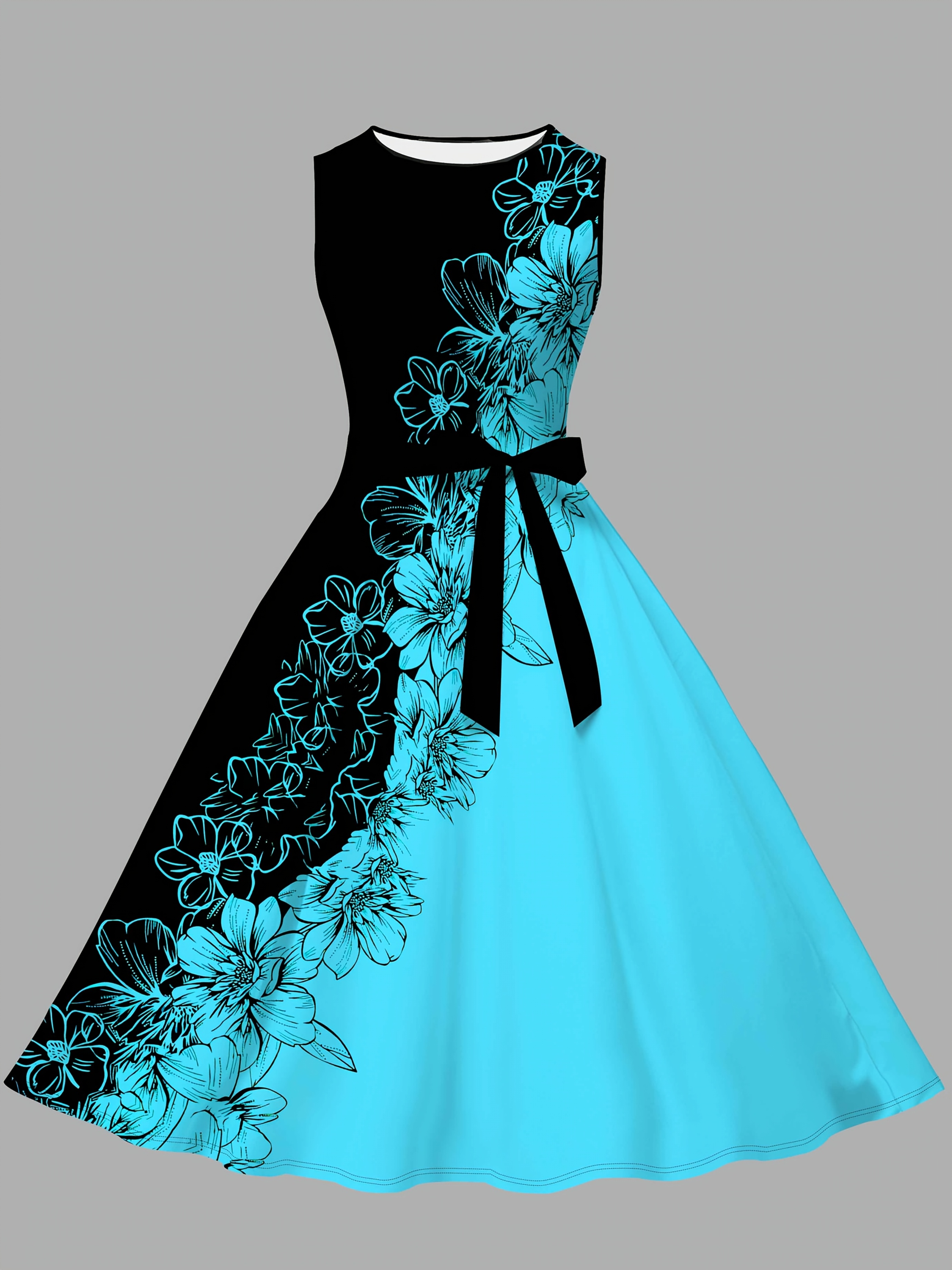 turquoise blue dress sold on Temu United States