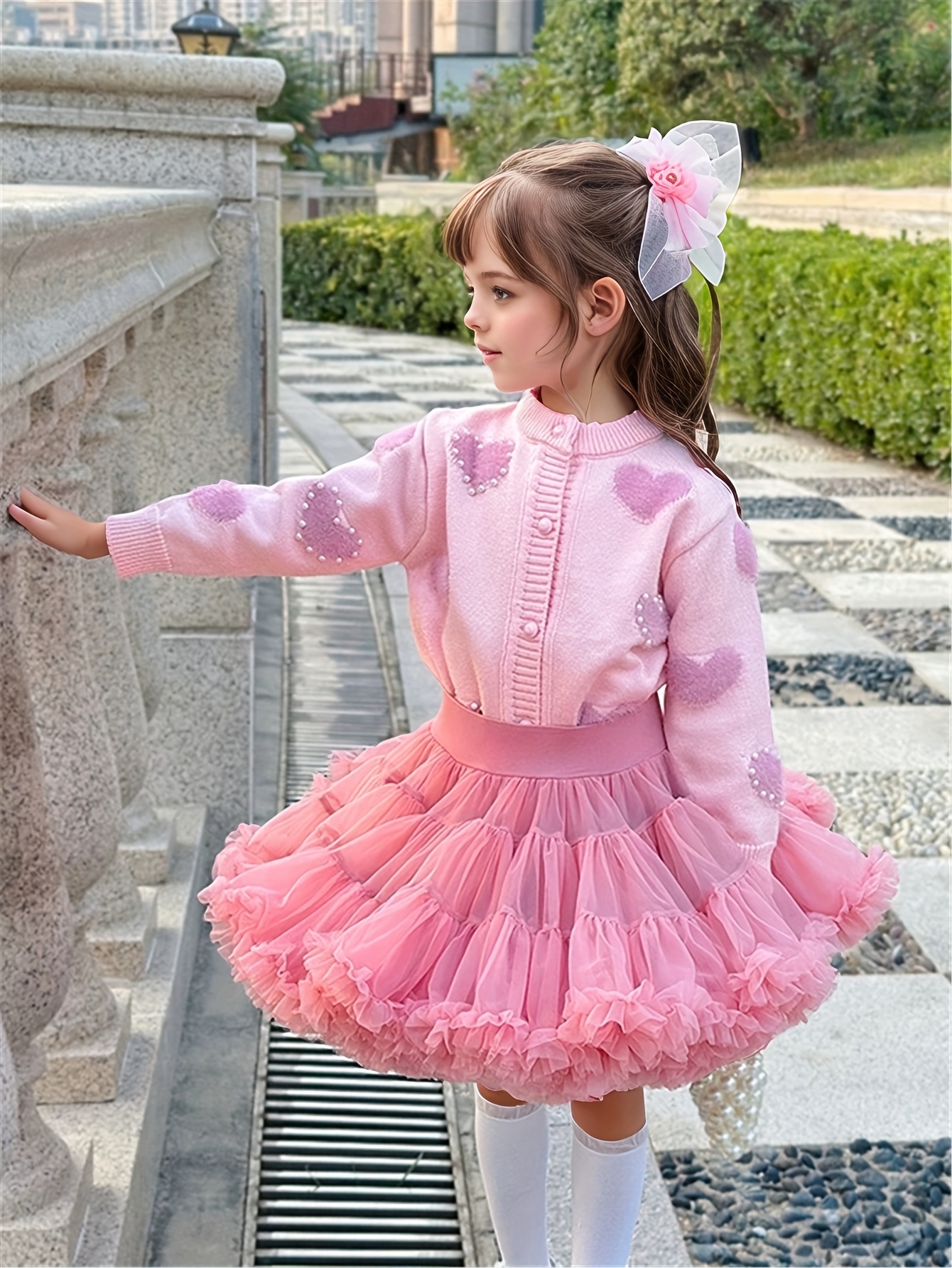 Outfits Falda De Tutu Rosa Rosa Top Blanco Para Falda Tul Falda
