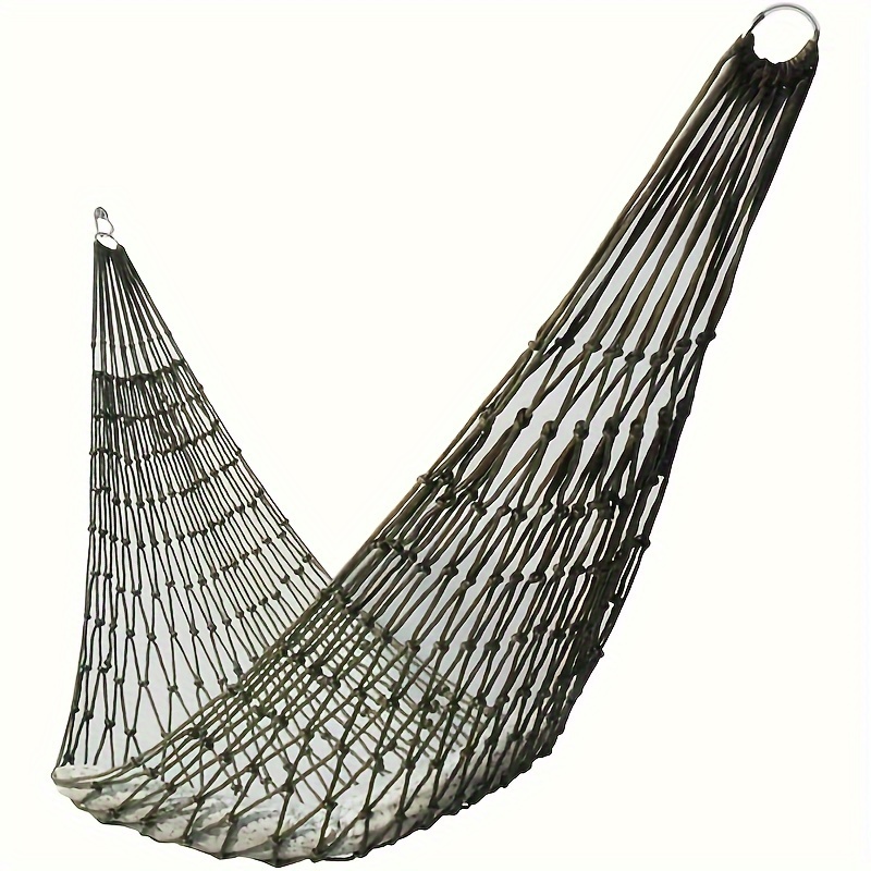 

1pc, Mesh Hammock, 108in Large Size, Breathable And Comfortable Outdoor Single/double Swing Bed, Indoor-outdoor Relaxing Hammock For Adult, Thickened And Durable