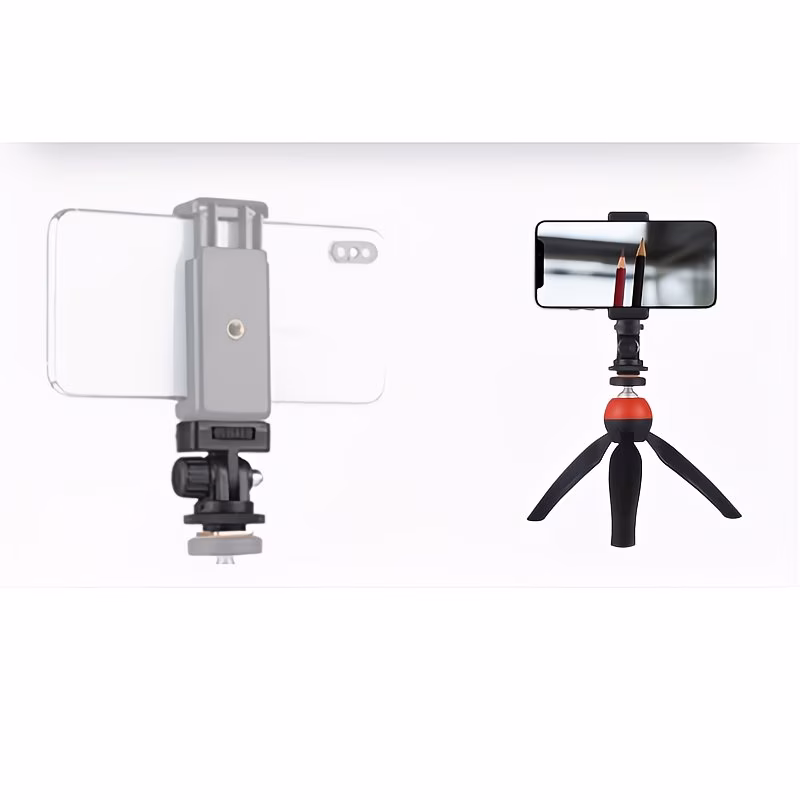 supporto per fotocamera e telefono con gimbal a 360° - adattatore per dslr & micro con singola , accessorio per treppiede espandibile, fotocamera portatile, base per , mini fotografia, per treppiede Dettagli dell'articolo 0