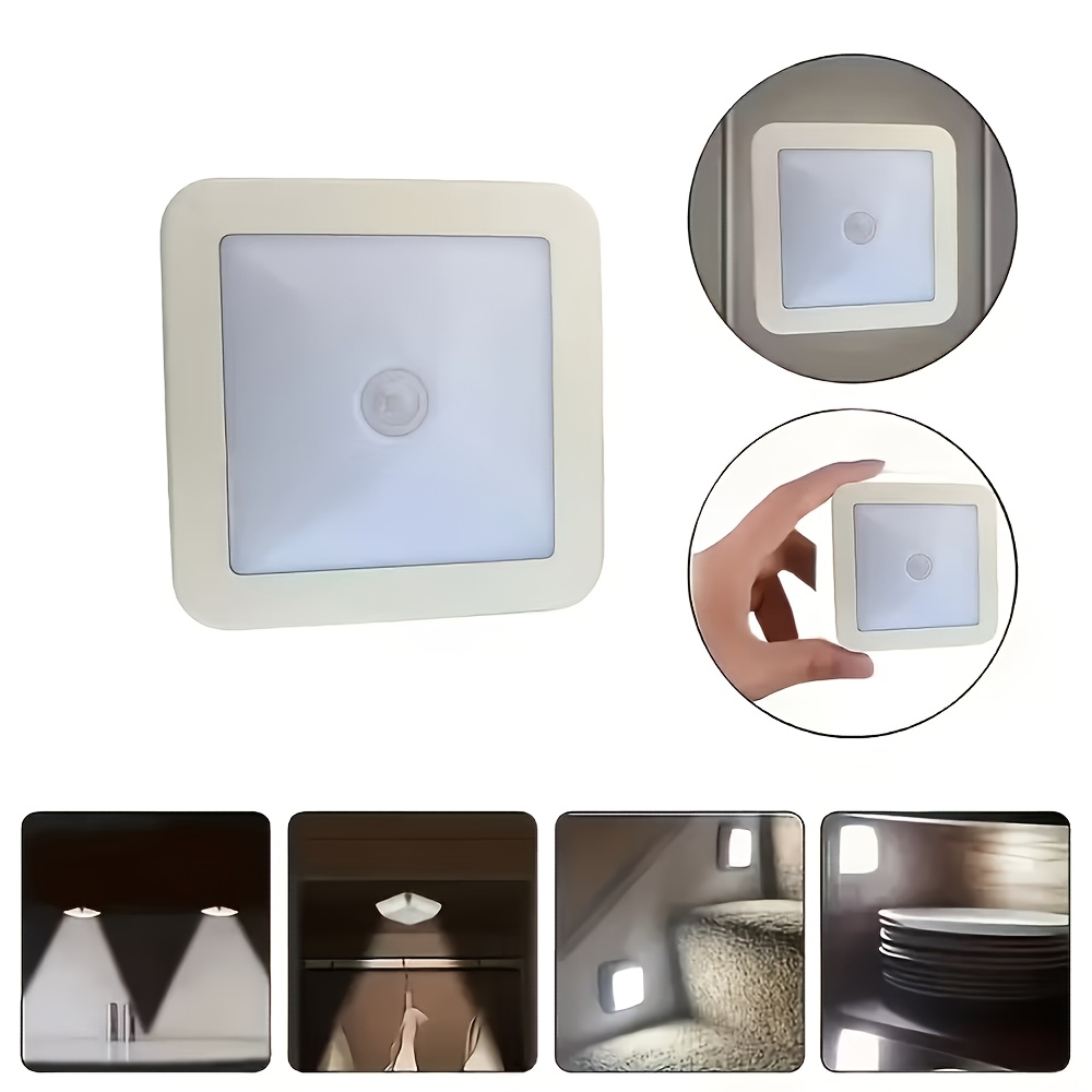 2pcs Smart Motion-Sensor 6-LED Floor/Ceiling/Wall Lamp Set