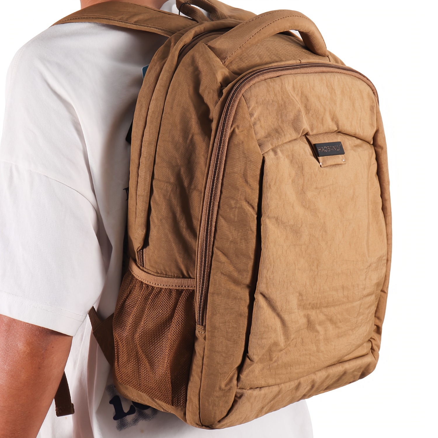 multi functional lightweight and casual solid color backpack stylish and durable with multiple compartments and adjustable straps   with a laptop compartment suitable for school  