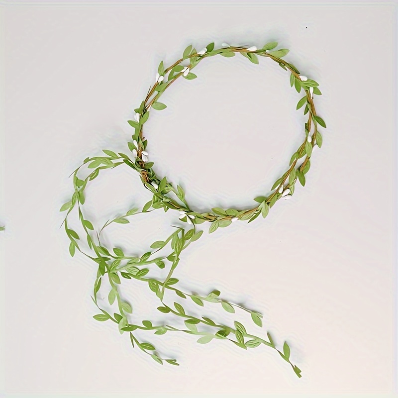 Couronne De Noël Artificielle Luxe 60 Cm – Feuillage Soie, Baies Rouges, Base Tissée Naturelle, Décoration Porte Ou Mur - 2